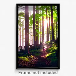 Pixel Art Poster - Great Woods (8 Bit Psychedelic Trippy Weird Video Game Print)
