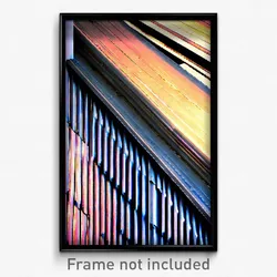 Pixel Art Poster - Metallic Eaves (8 Bit Psychedelic Trippy Video Game Print)
