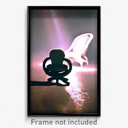 Pixel Art Poster - Swirly Chair (8 Bit Psychedelic Trippy Video Game Print)