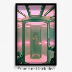 Pixel Art Poster - Clear Chamber (8 Bit Psychedelic Trippy Video Game Print)