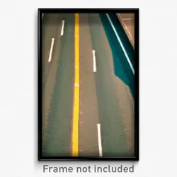 Pixel Art Poster - Rectangular Crossroad (8 Bit Psychedelic Video Game Print)