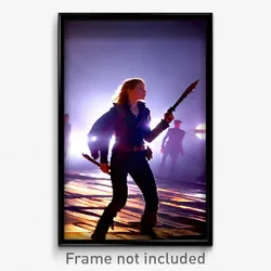 Pixel Art Poster - Sharp Aerie (8 Bit Psychedelic Trippy Weird Video Game Print)