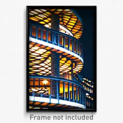 Pixel Art Poster - Webbed Barbican (8 Bit Psychedelic Trippy Video Game Print)