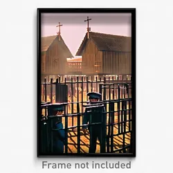 Pixel Art Poster - Puny Stockade (8 Bit Psychedelic Trippy Video Game Print)