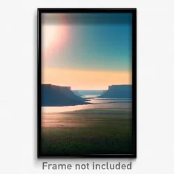 Pixel Art Poster - Wide Plateau (8 Bit Psychedelic Trippy Video Game Print)