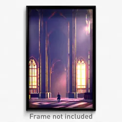 Pixel Art Poster - Empty Chantry (8 Bit Psychedelic Trippy Video Game Print)