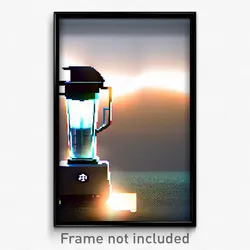 Pixel Art Poster - Graceful Blender (8 Bit Psychedelic Trippy Video Game Print)