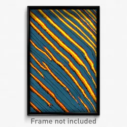 Pixel Art Poster - Striped Crack (8 Bit Psychedelic Trippy Video Game Print)