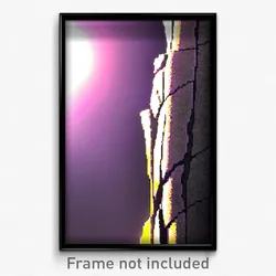 Pixel Art Poster - Bold Crack (8 Bit Psychedelic Trippy Weird Video Game Print)