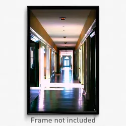 Pixel Art Poster - Whopping Hallway (8 Bit Psychedelic Trippy Video Game Print)