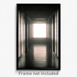 Pixel Art Poster - Colorless Passage (8 Bit Psychedelic Trippy Video Game Print)