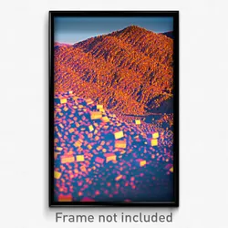 Pixel Art Poster - Humongous Dump (8 Bit Psychedelic Trippy Video Game Print)