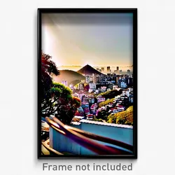 Pixel Art Poster - Squiggly Brazilian City (8 Bit Psychedelic Video Game Print)