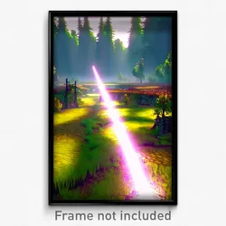 Pixel Art Poster - Shifty Fen (8 Bit Psychedelic Trippy Weird Video Game Print)