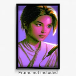 Pixel Art Poster - Acclaimed Drawing (8 Bit Psychedelic Trippy Video Game Print)