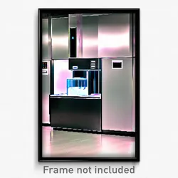 Pixel Art Poster - Flat Ice Machine (8 Bit Psychedelic Trippy Video Game Print)