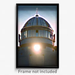 Pixel Art Poster - Modest Observatory (8 Bit Psychedelic Video Game Print)