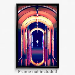 Pixel Art Poster - Prestigious Sewer (8 Bit Psychedelic Trippy Video Game Print)