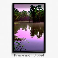Pixel Art Poster - Thin Bayou (8 Bit Psychedelic Trippy Weird Video Game Print)