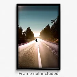 Pixel Art Poster - Familiar Road (8 Bit Psychedelic Trippy Video Game Print)