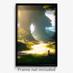 Pixel Art Poster - Neglected Shire (8 Bit Psychedelic Trippy Video Game Print)