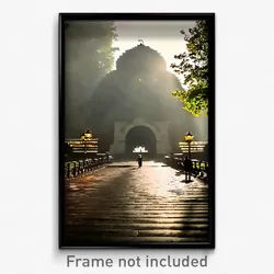 Pixel Art Poster - Dangerous Hermitage (8 Bit Psychedelic Video Game Print)