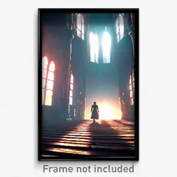 Pixel Art Poster - Imperfect Keep (8 Bit Psychedelic Trippy Video Game Print)