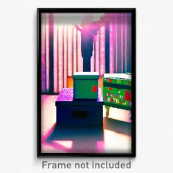 Pixel Art Poster - Major Shoebox (8 Bit Psychedelic Trippy Video Game Print)