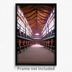 Pixel Art Poster - Colossal Longhouse (8 Bit Psychedelic Video Game Print)