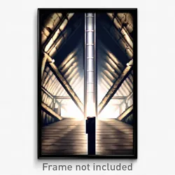 Pixel Art Poster - Unrealistic Vault (8 Bit Psychedelic Trippy Video Game Print)
