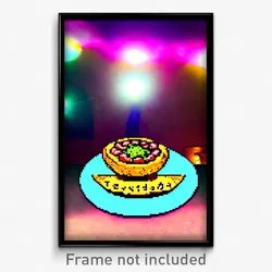 Pixel Art Poster - Beloved Tostada (8 Bit Psychedelic Trippy Video Game Print)
