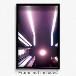 Pixel Art Poster - Narrow Hyperspace (8 Bit Psychedelic Trippy Video Game Print)