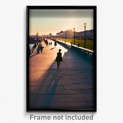 Pixel Art Poster - Unknown Promenade (8 Bit Psychedelic Trippy Video Game Print)