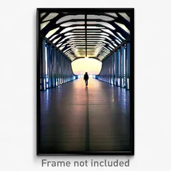 Pixel Art Poster - Infinite Walkway (8 Bit Psychedelic Trippy Video Game Print)