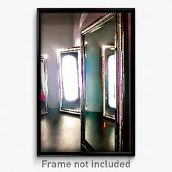 Pixel Art Poster - Impeccable Mirror (8 Bit Psychedelic Trippy Video Game Print)