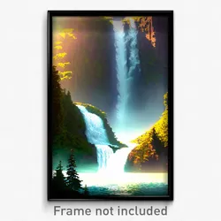 Pixel Art Poster - Rare Cascade (8 Bit Psychedelic Trippy Video Game Print)