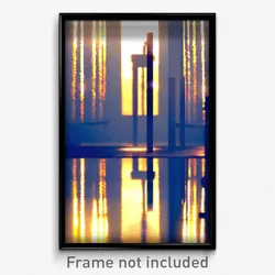 Pixel Art Poster - Reflecting Gallows (8 Bit Psychedelic Video Game Print)