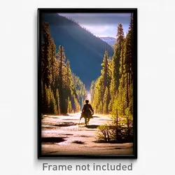 Pixel Art Poster - Big Wilderness (8 Bit Psychedelic Trippy Video Game Print)