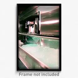 Pixel Art Poster - Shiny Ice Machine (8 Bit Psychedelic Trippy Video Game Print)