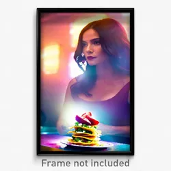 Pixel Art Poster - Gorgeous Tostada (8 Bit Psychedelic Trippy Video Game Print)