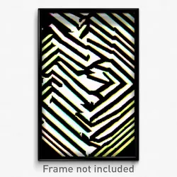 Pixel Art Poster - Zigzag Pit (8 Bit Psychedelic Trippy Weird Video Game Print)