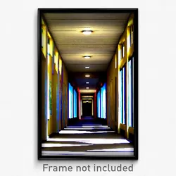 Pixel Art Poster - Amazing Corridor (8 Bit Psychedelic Trippy Video Game Print)