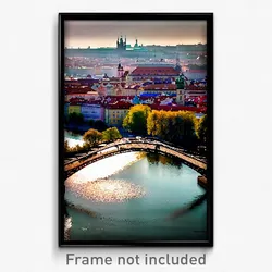 Pixel Art Poster - Thick Prague (8 Bit Psychedelic Trippy Video Game Print)