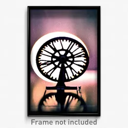 Pixel Art Poster - Swirly Wheel (8 Bit Psychedelic Trippy Video Game Print)