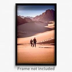 Pixel Art Poster - Outrageous Desert (8 Bit Psychedelic Trippy Video Game Print)