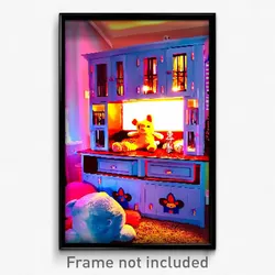 Pixel Art Poster - Plush Hutch (8 Bit Psychedelic Trippy Weird Video Game Print)
