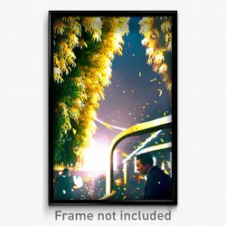 Pixel Art Poster - Dense New Year Day (8 Bit Psychedelic Video Game Print)