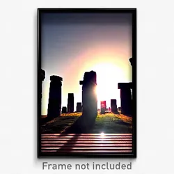 Pixel Art Poster - Memorable Henge (8 Bit Psychedelic Trippy Video Game Print)