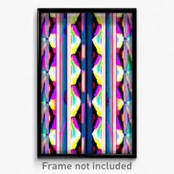 Pixel Art Poster - Kaleidoscopic Middle School (8 Bit Video Game Print)