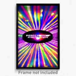 Pixel Art Poster - Perfect Discotheque (8 Bit Psychedelic Video Game Print)
